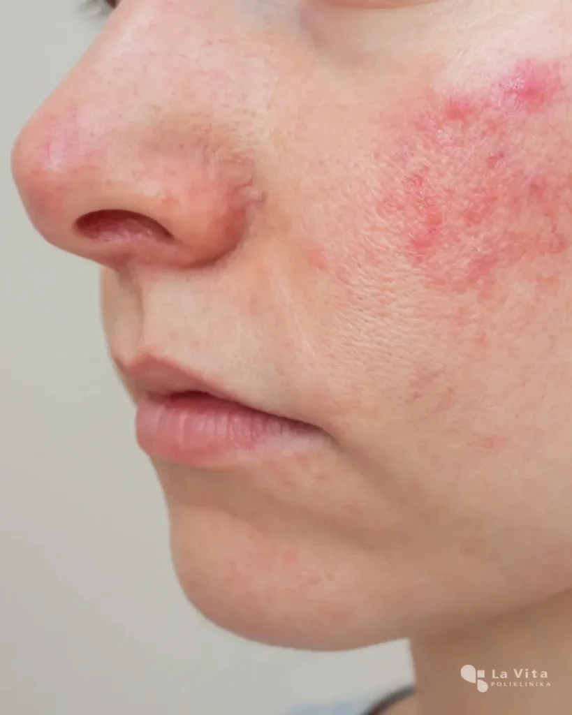 Rozacea – crvenilo i osjetljivost kože Crvenilo lica kod rozacee