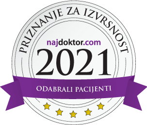 Najdoktor 2021 priznanje za izvrsnost prema izboru pacijenata - Poliklinika La Vita Zagreb
