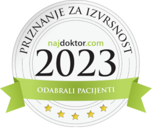 Najdoktor 2023 priznanje za izvrsnost prema izboru pacijenata - Poliklinika La Vita Zagreb