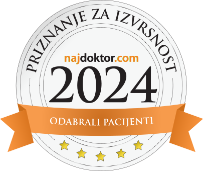 Najdoktor 2024 priznanje za izvrsnost prema izboru pacijenata - Poliklinika La Vita Zagreb